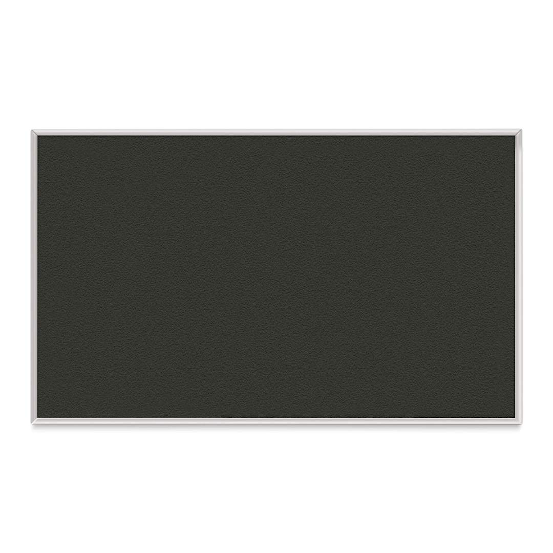 Open in modal - Ghent PremaTak Tackboard - 3 ft x 5 ft, Ebony, Vinyl, Aluminum Frame