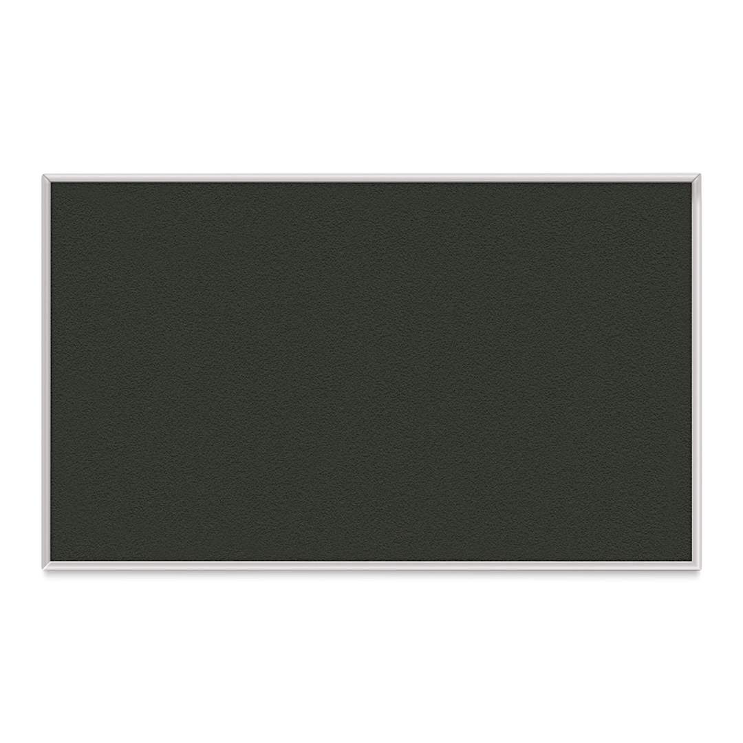 Open in modal - Ghent PremaTak Tackboard - 36" x 48", Ebony, Vinyl, Aluminum Frame