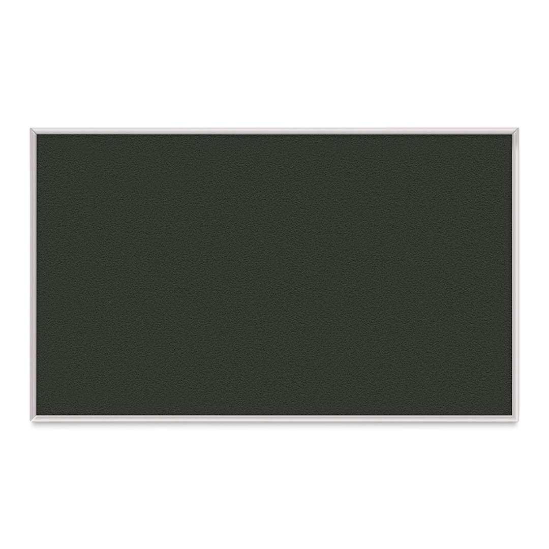 Open in modal - Ghent PremaTak Tackboard - 18" x 24", Ebony, Vinyl, Aluminum Frame