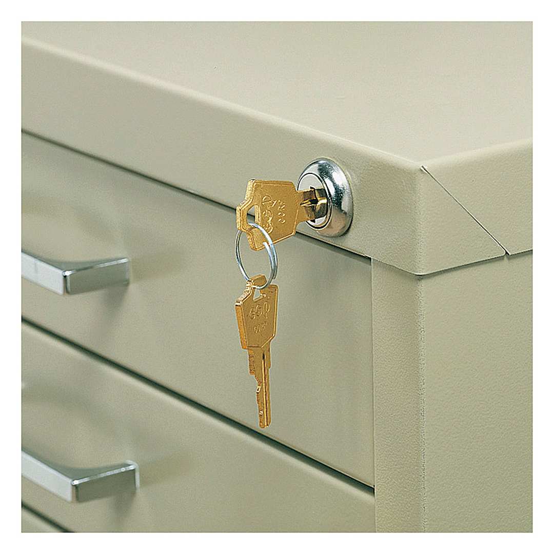 Open in modal - Safco 5-Drawer Steel File - Lock Kit