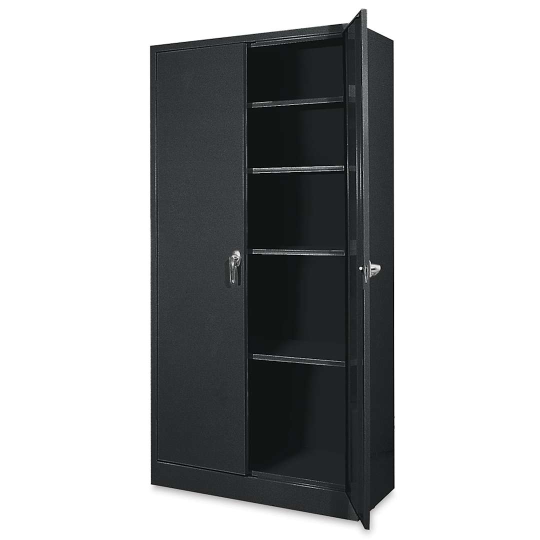 Open in modal - Atlantic Metal Bookcase - 36" x 72" x 24", Black, 4 Shelves