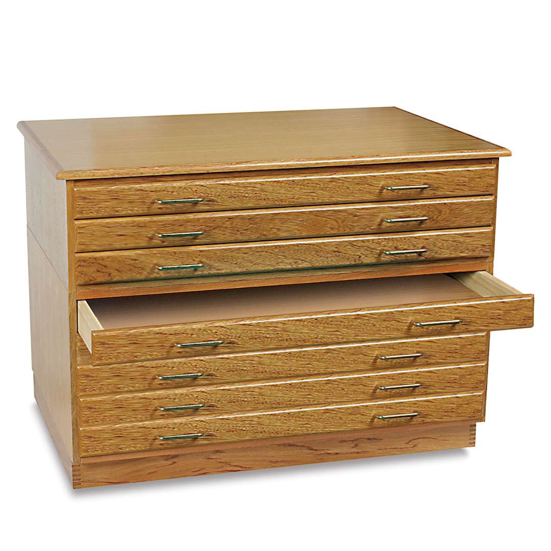 Open in modal - Richeson Oak Flat File - 8 Drawer