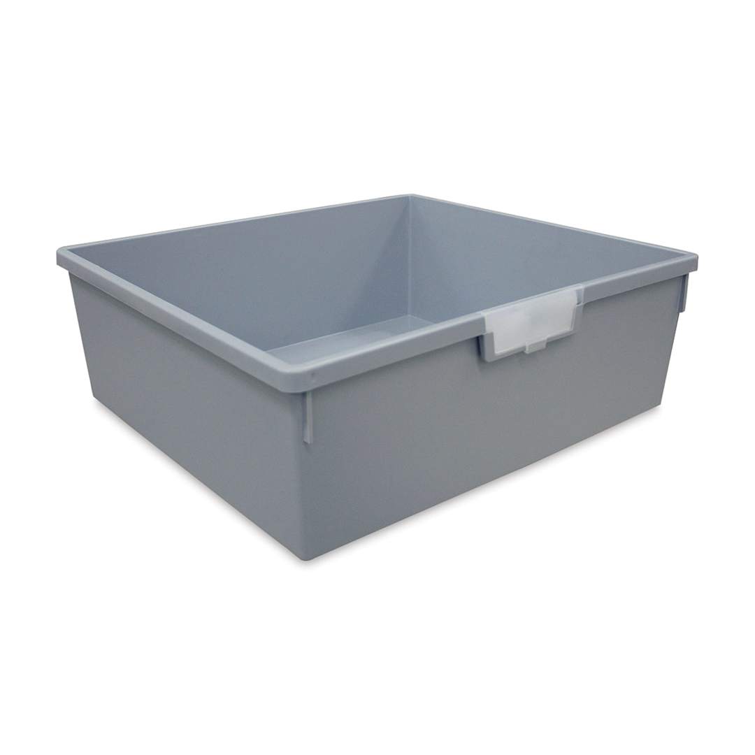 Open in modal - Hann Certwood Tote Tray - 6" x 18-1/4" x 16-3/4", Light Gray