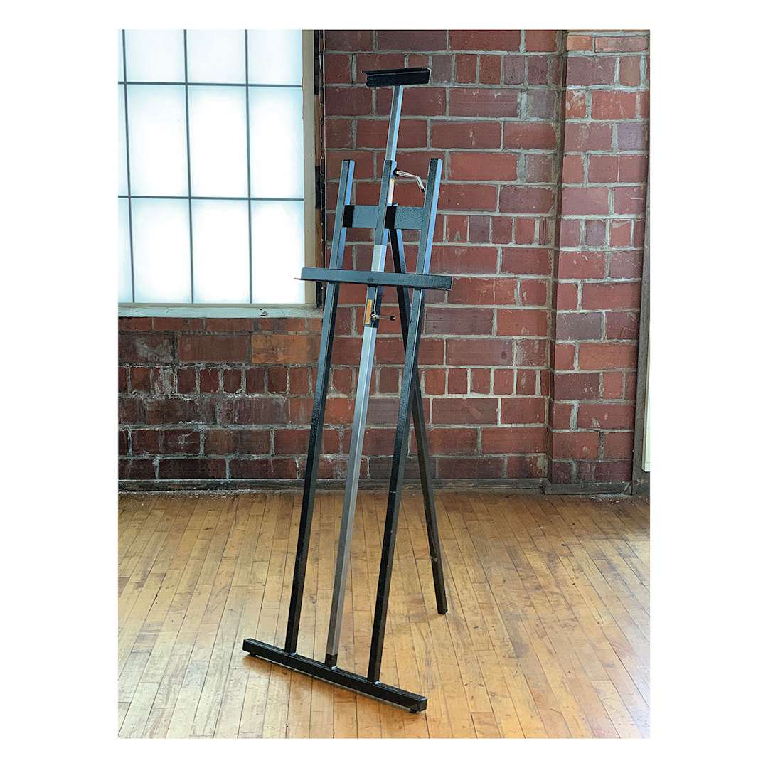 Open in modal - Klopfenstein Spectrum Studio SS100 Easel - Right angled view in Studio setting