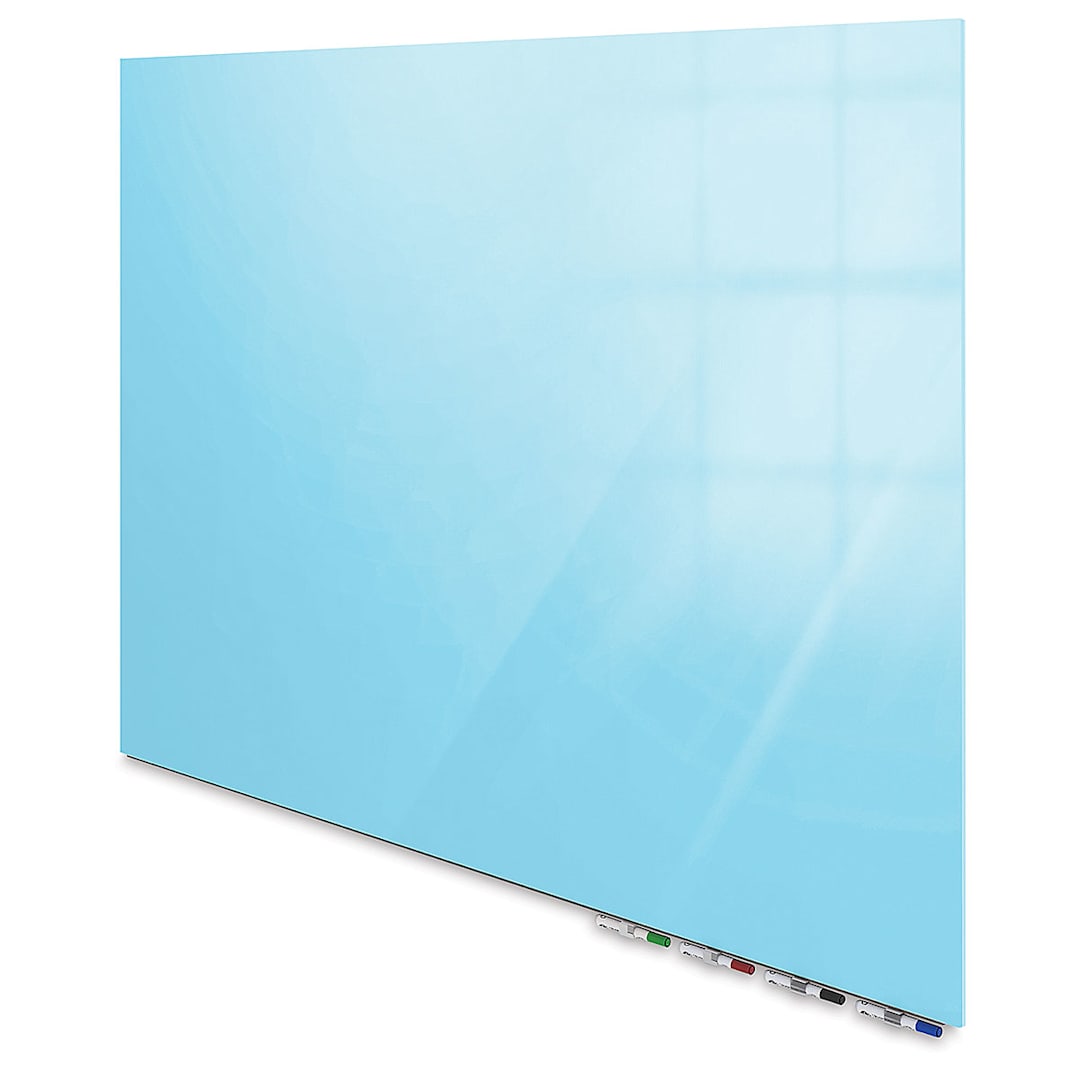 Open in modal - Ghent Aria Magnetic Glassboard - 4 ft x 8 ft, Blue