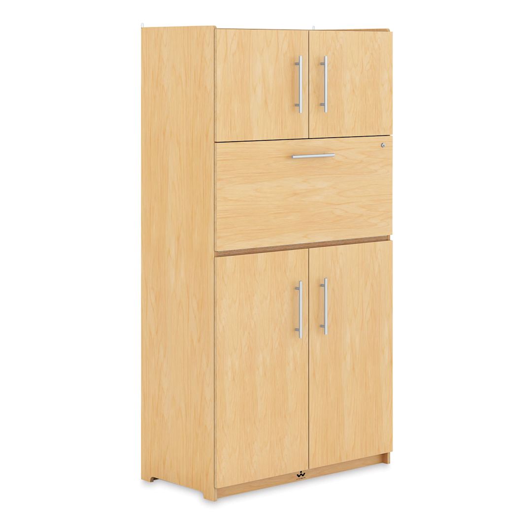 Open in modal - Whitney Brothers Teachers Workstation - Left angled view of closed Workstation