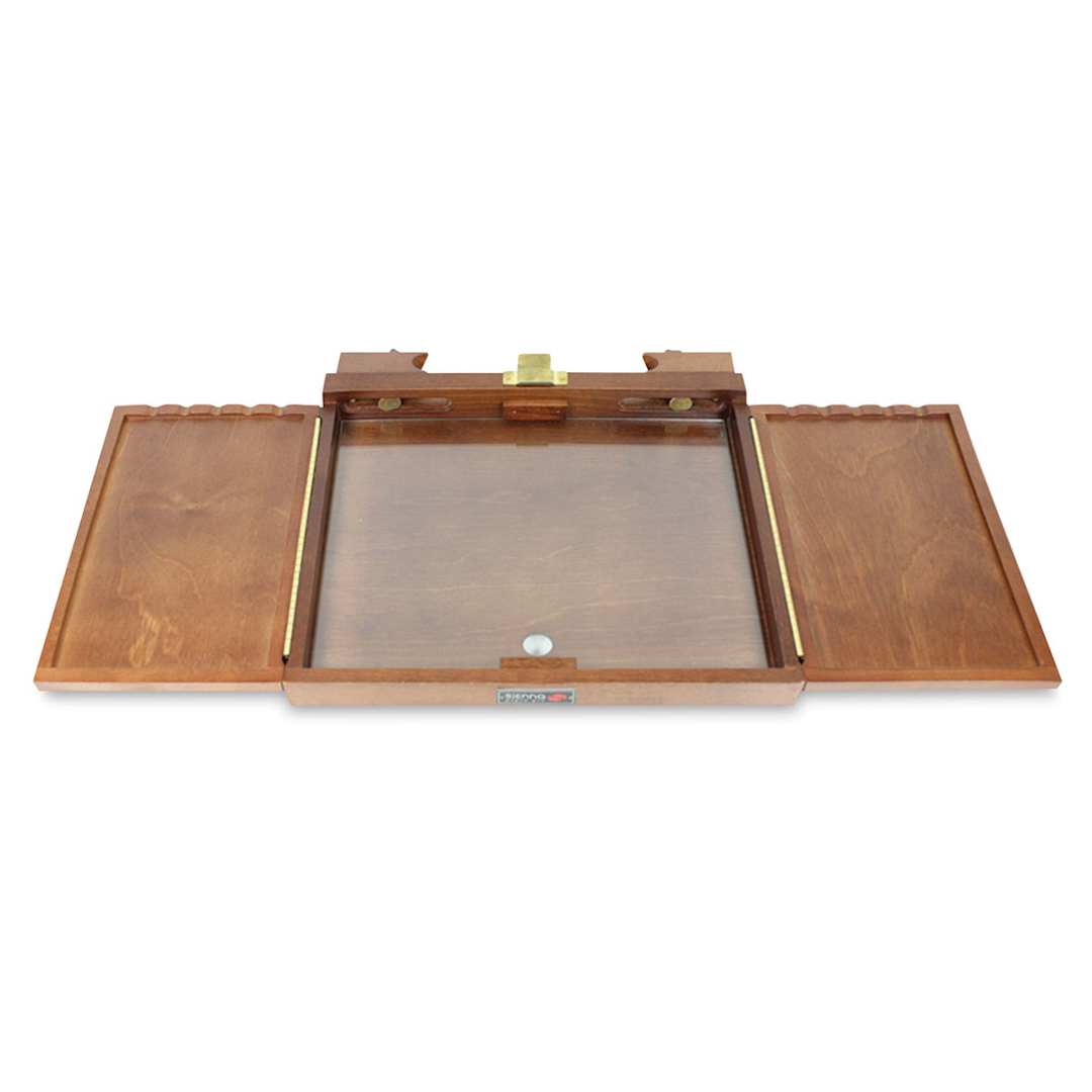 Open in modal - Sienna Palette Box  - Front angled view with magnetic covers open