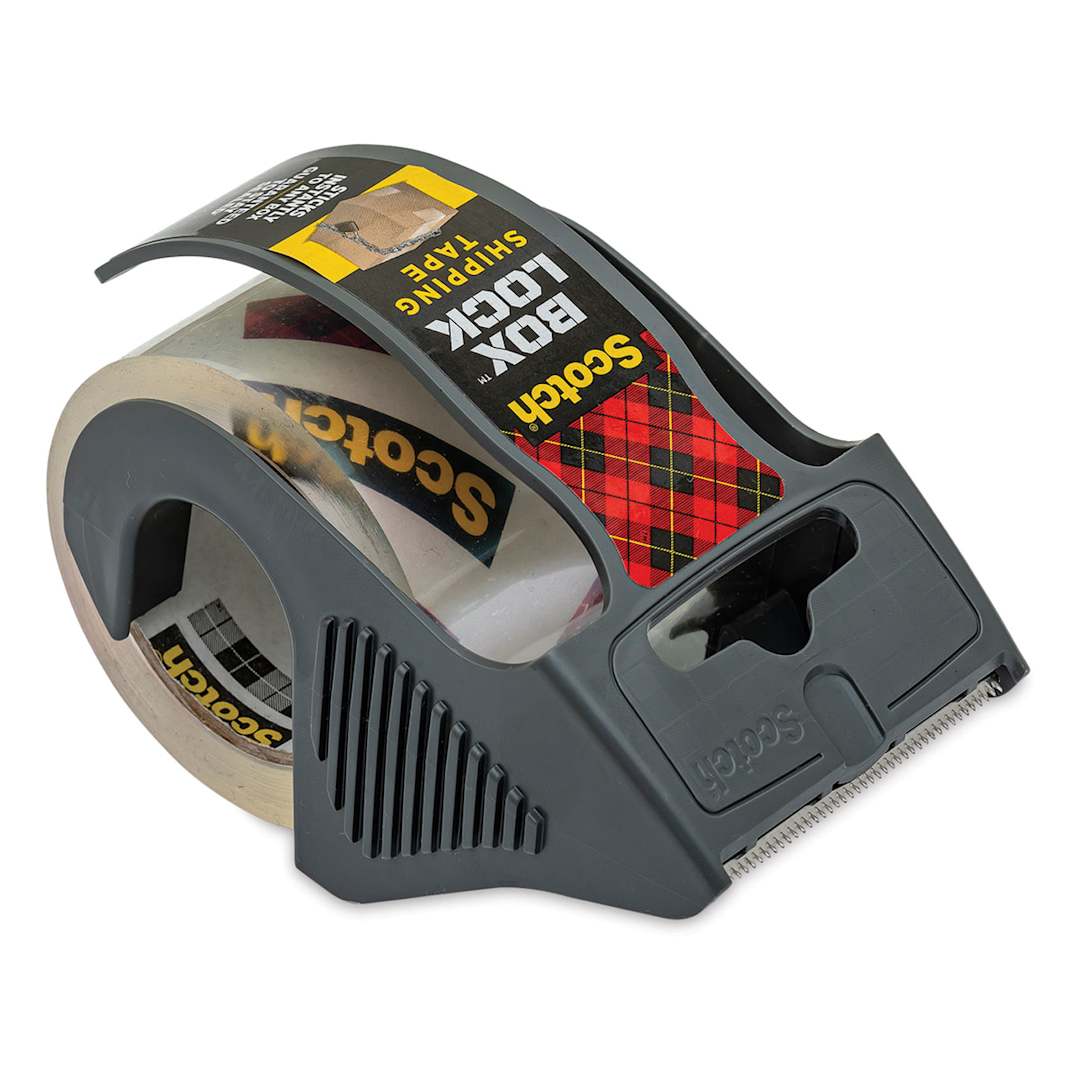 Open in modal - Scotch Box Lock Shipping Tape With Dispenser - 1.88" x 22.2 Yards