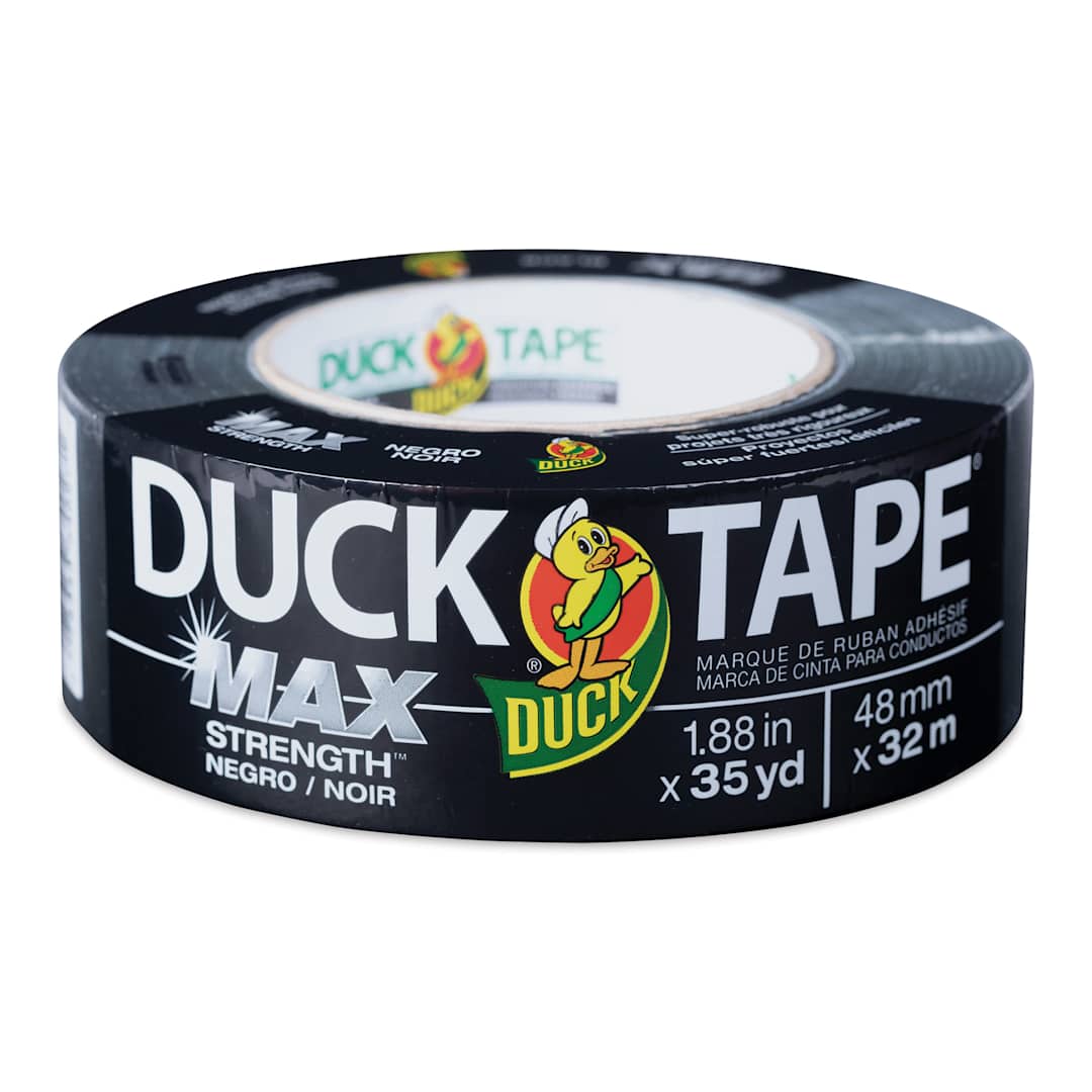 Open in modal - Duck Max Strength Tape - Black, 1.88" x 35 yds packaging