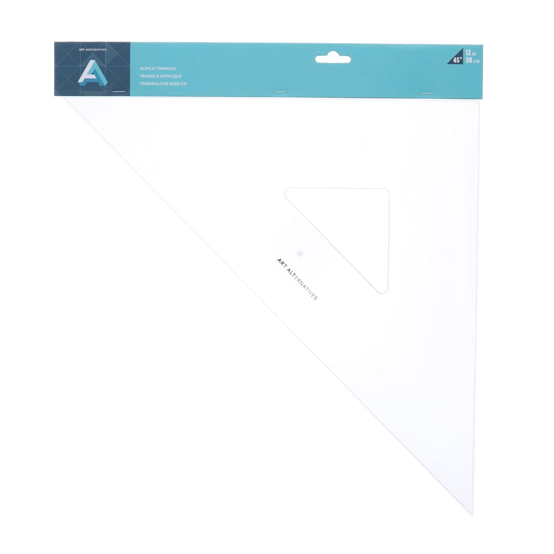 Open in modal - Art Alternatives Plastic Triangle - 12", 45-90 Degree