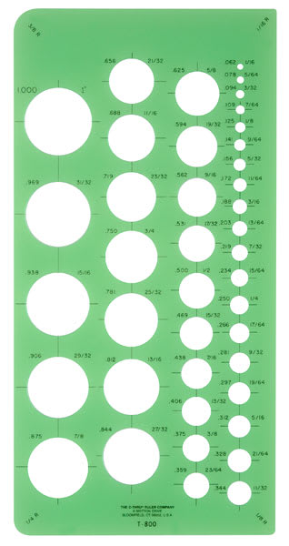 Open in modal - Westcott Circle Templates - Template of Small Circles shown