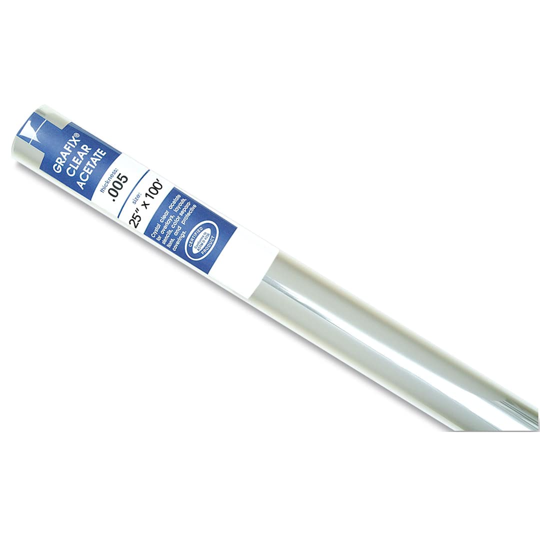 Open in modal - Grafix Clear Acetate - 25" x 100 ft x .005", Roll