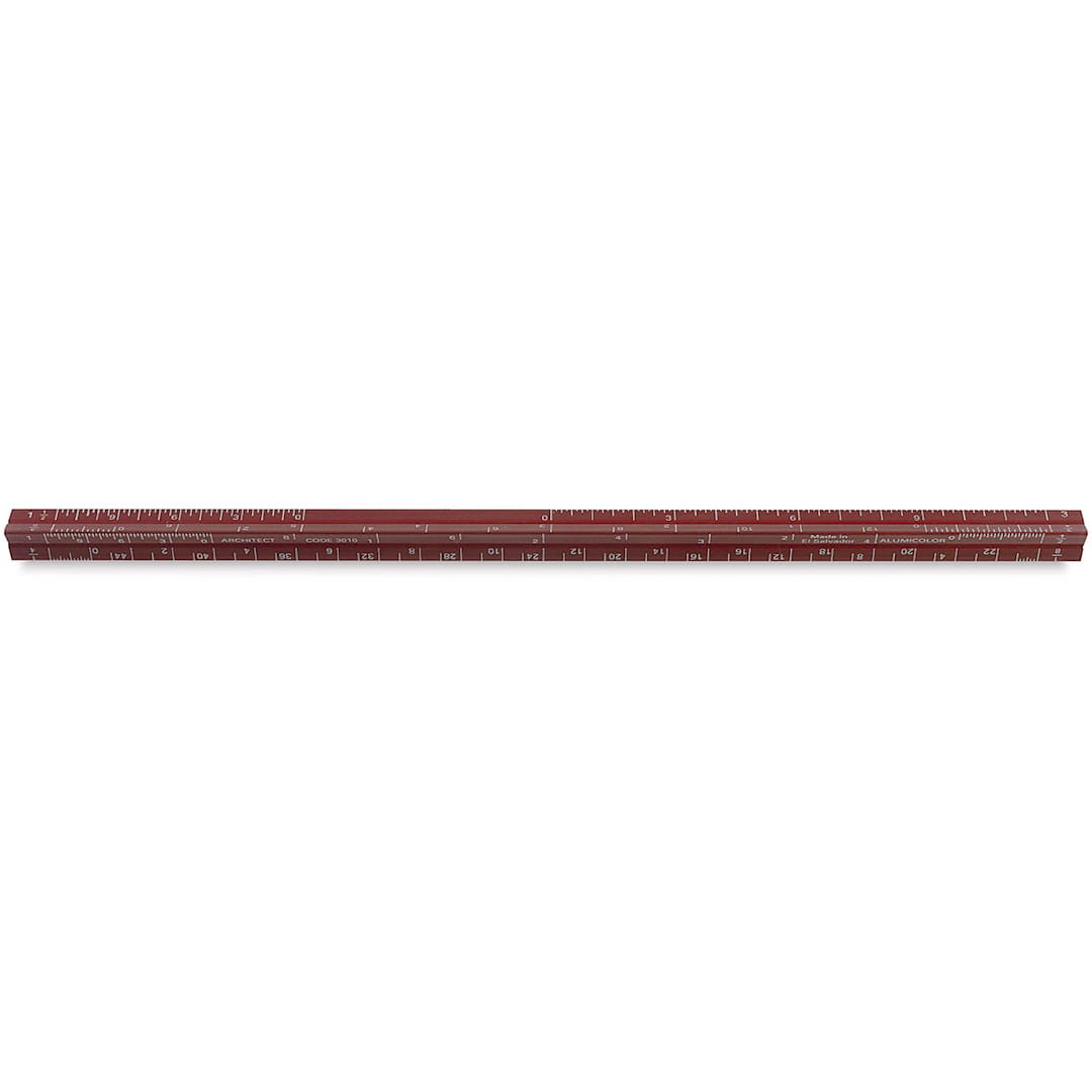 Open in modal - Alumicolor Pocket Scale - 6", Red, Architectural