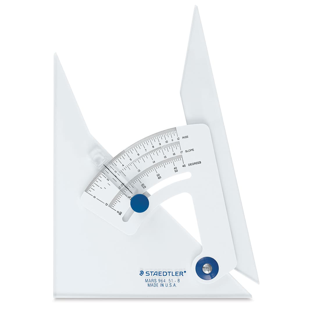 Open in modal - 
Staedtler Mars Adjustable Triangles - Show slightly open with angle vertical
