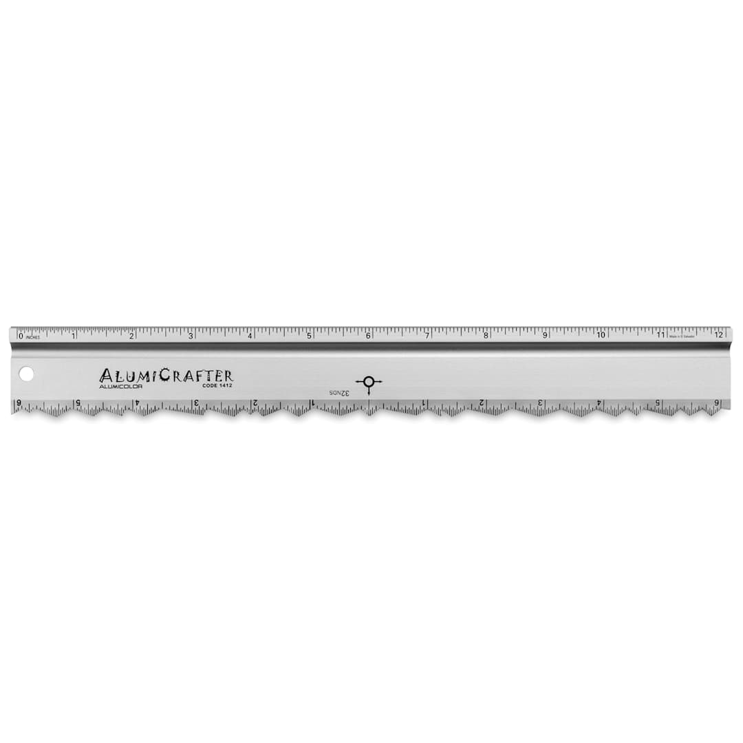 Open in modal - Alumicolor AlumiCrafter Tearing Ruler - 12"