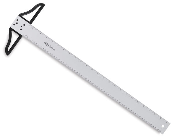 Open in modal - Westcott Portable T-Square - Angled view of 24" T-Square

