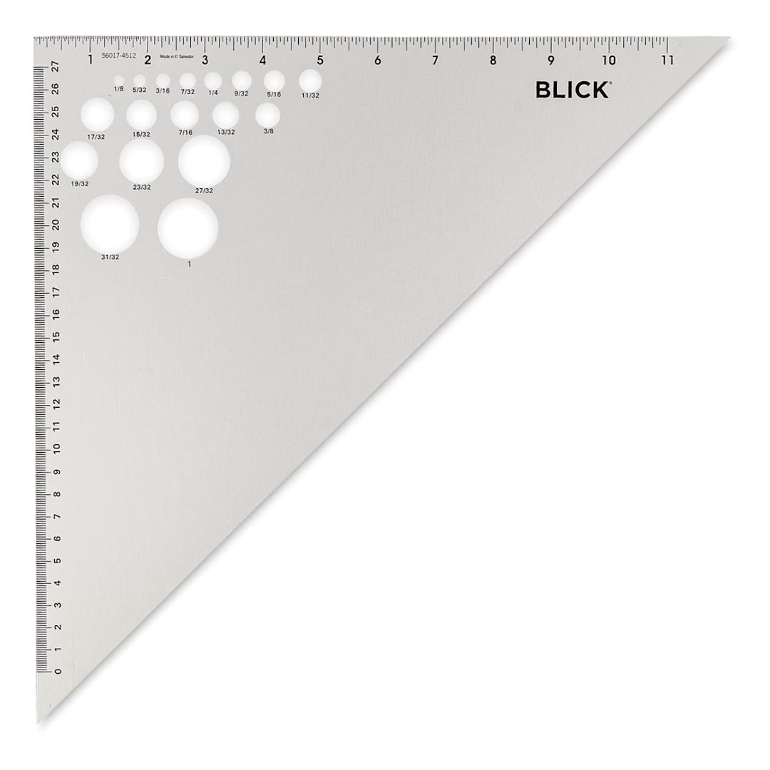 Open in modal - Blick Aluminum Triangles - 12", 45/90 - front