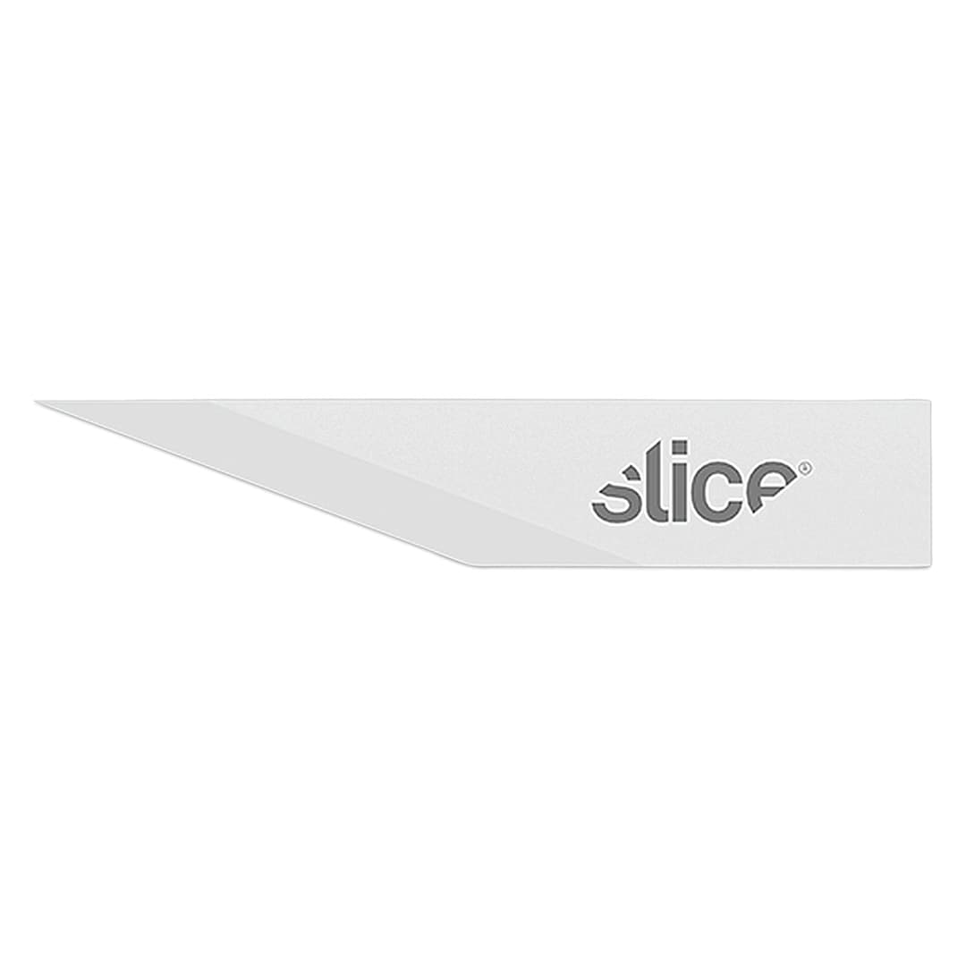 Open in modal - Slice Ceramic Craft Knife - Closeup of super pointed blade shown horizontally
