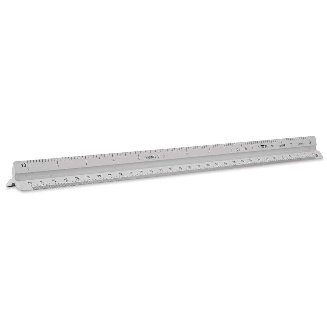 Open in modal - Pacific Arc Scale Engineering Ruler - 12", laying down