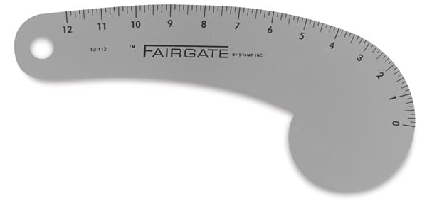 Open in modal - Fairgate Vary Form Curve - Top view of 12" Form Curve