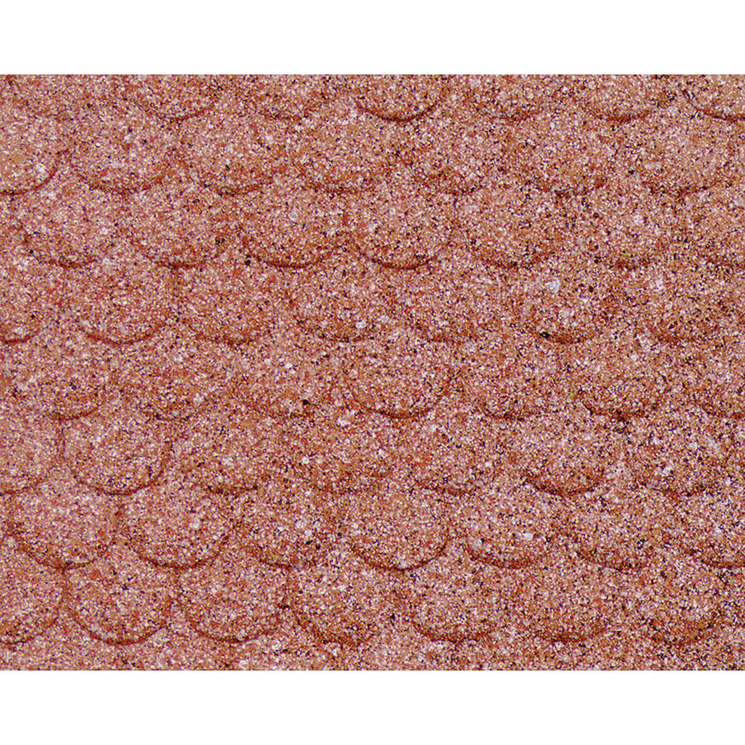 Open in modal - Plastruct Patterned Sheets, Scalloped Edge Tile, 1:24 Scale, finished example