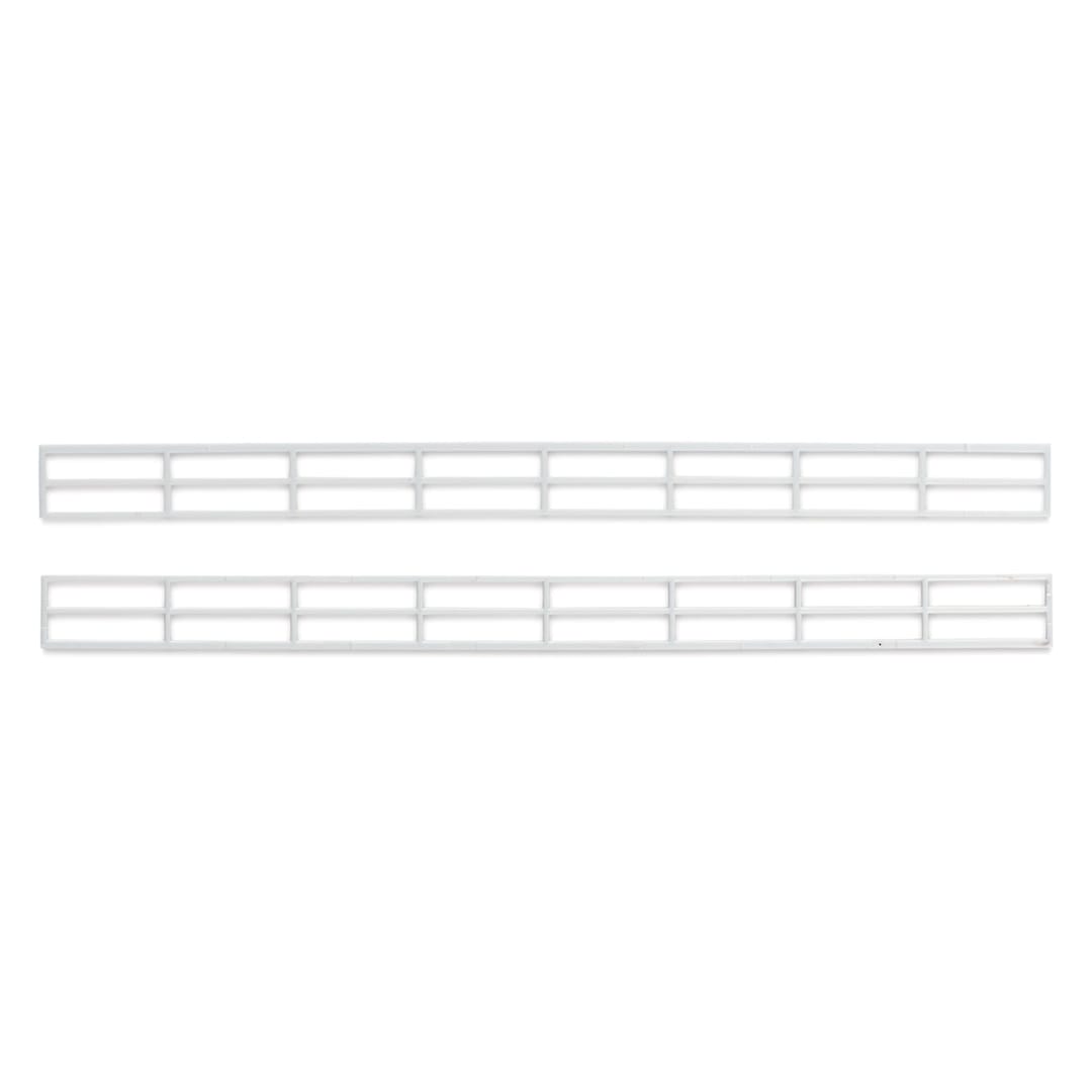 Open in modal - Plastruct Styrene Structural Hand Rails - Pkg of 2, 1:100 Scale, 27/64'' H x 3/4'' W x 6'' L - out of packaging