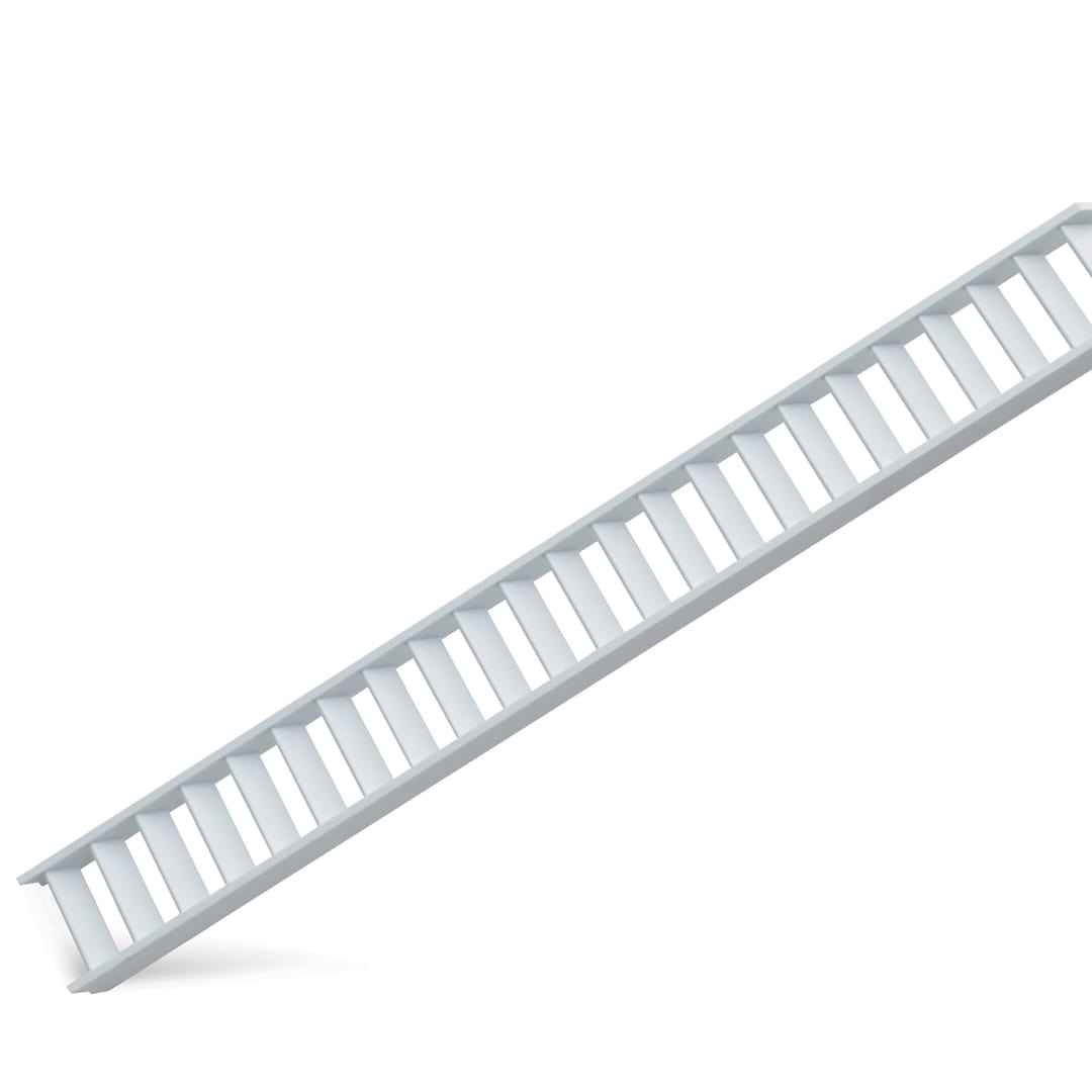 Open in modal - Plastruct Styrene Structural Stairs - 1:24 Scale, 17/32'' H x 1-7/16'' W x 12'' L