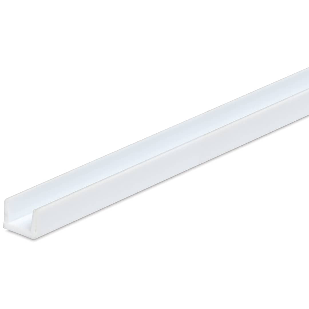 Open in modal - Plastruct Styrene Structural U Channel - Pkg of 8, 1/8'' H x 4/45'' W x 15'' L