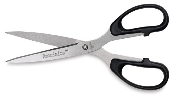 Open in modal - Armada Precision Teacher's Scissors - shown horizontally, slightly open