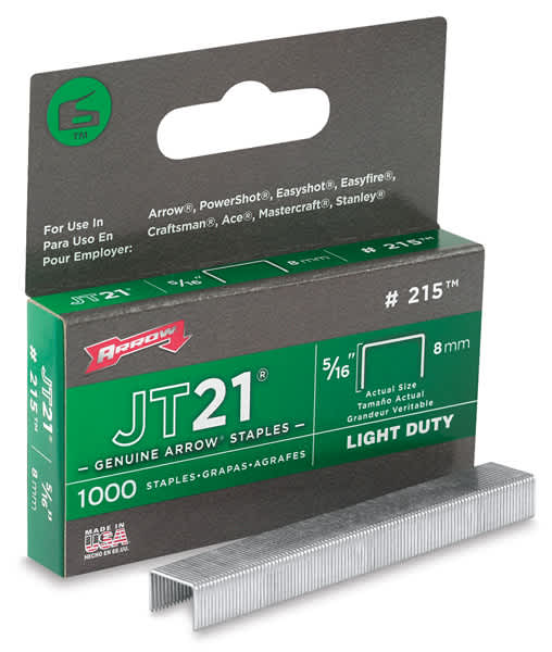 Open in modal - Arrow JT21 Staples, Box of 1000