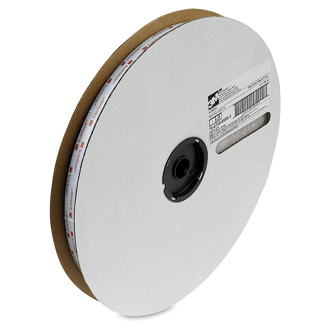 Open in modal - Scotch Reclosable Fasteners - 50 yd roll of Black Hook Tape upright