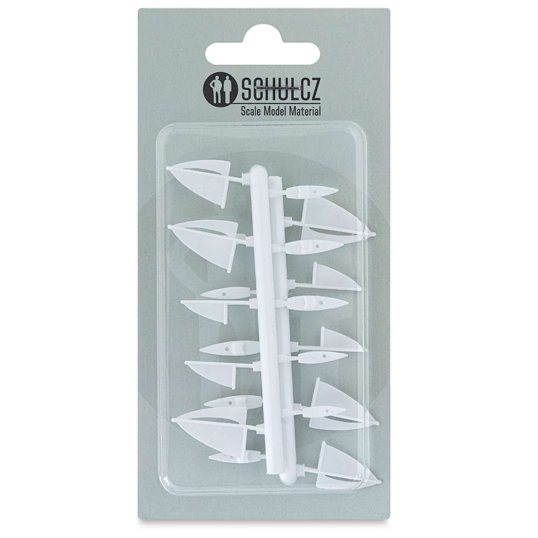 Open in modal - Schulcz Scale Model Vehicles - Sailboats, Pkg of 10, 1:500, 1/40" (front of package)