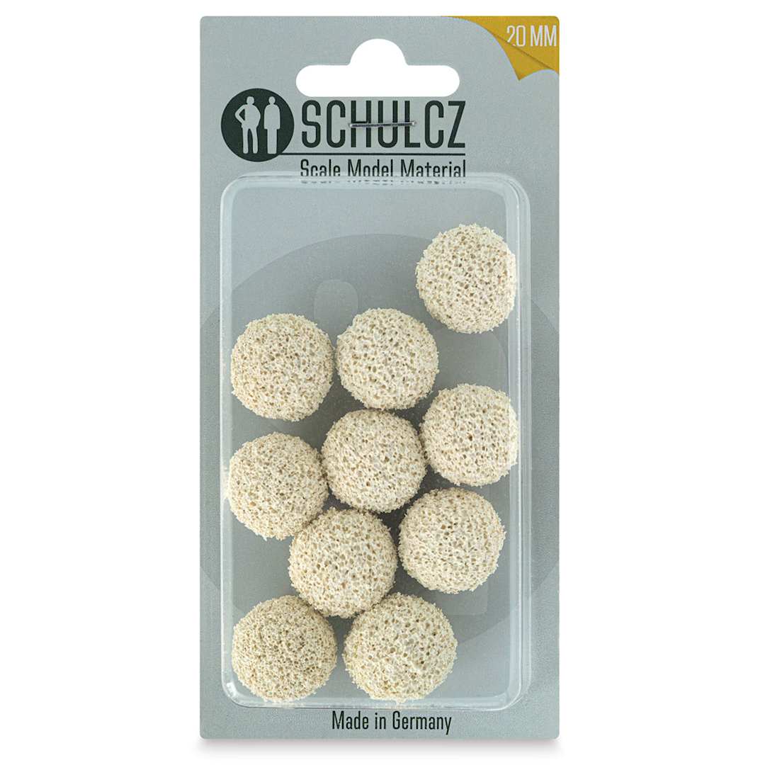 Open in modal - Schulcz Scale Model Foliage Spheres - Rubber Sponge, 20 mm, Pkg of 10 (front of package)