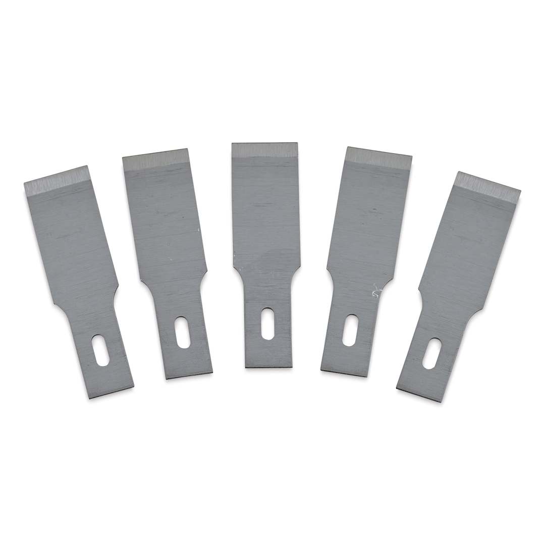 Open in modal - Excel Blades #18 Large Chisel Blade - Pkg of 5, fanned out