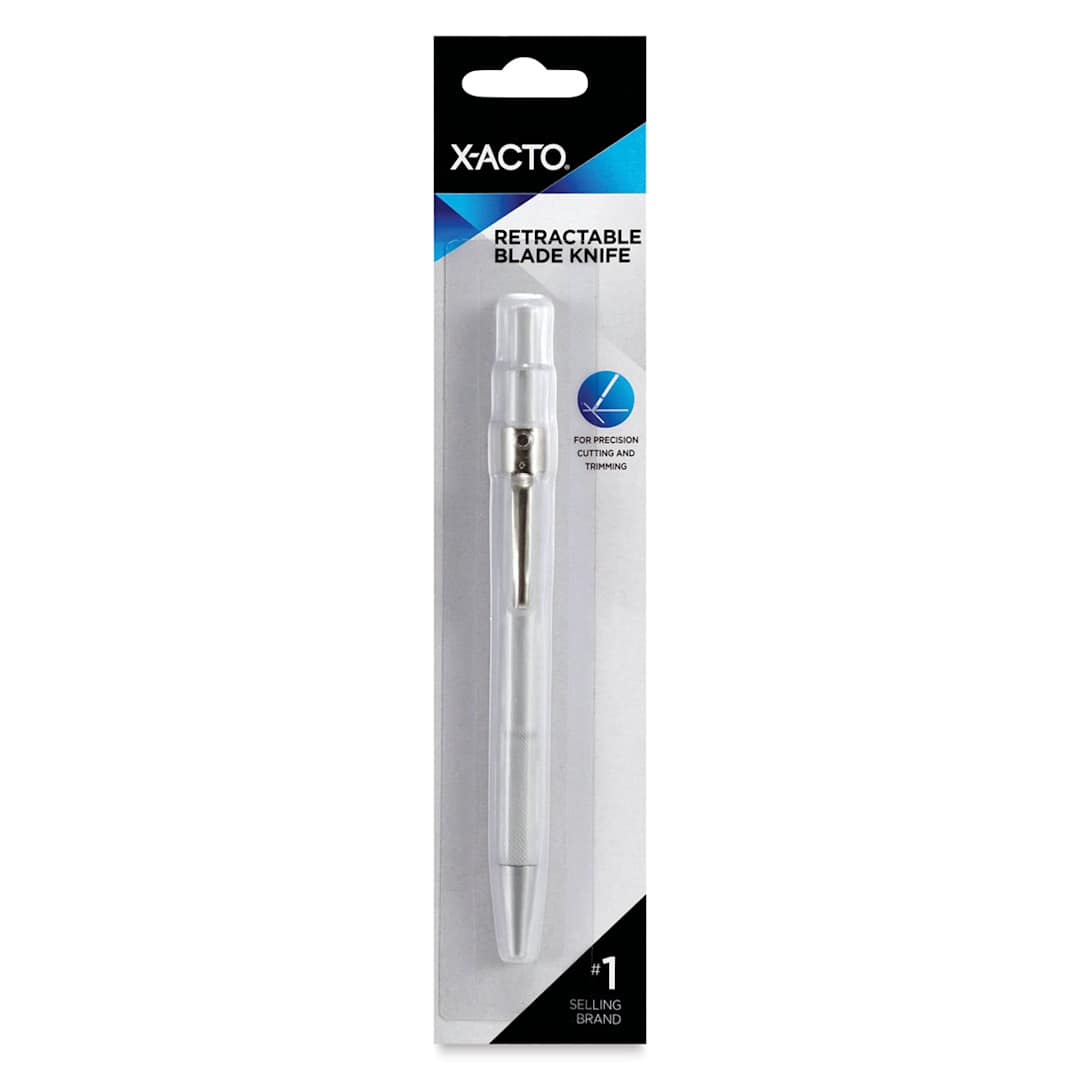 Open in modal - X-Acto #9 Retractable Knife - Front of blister package showing knife