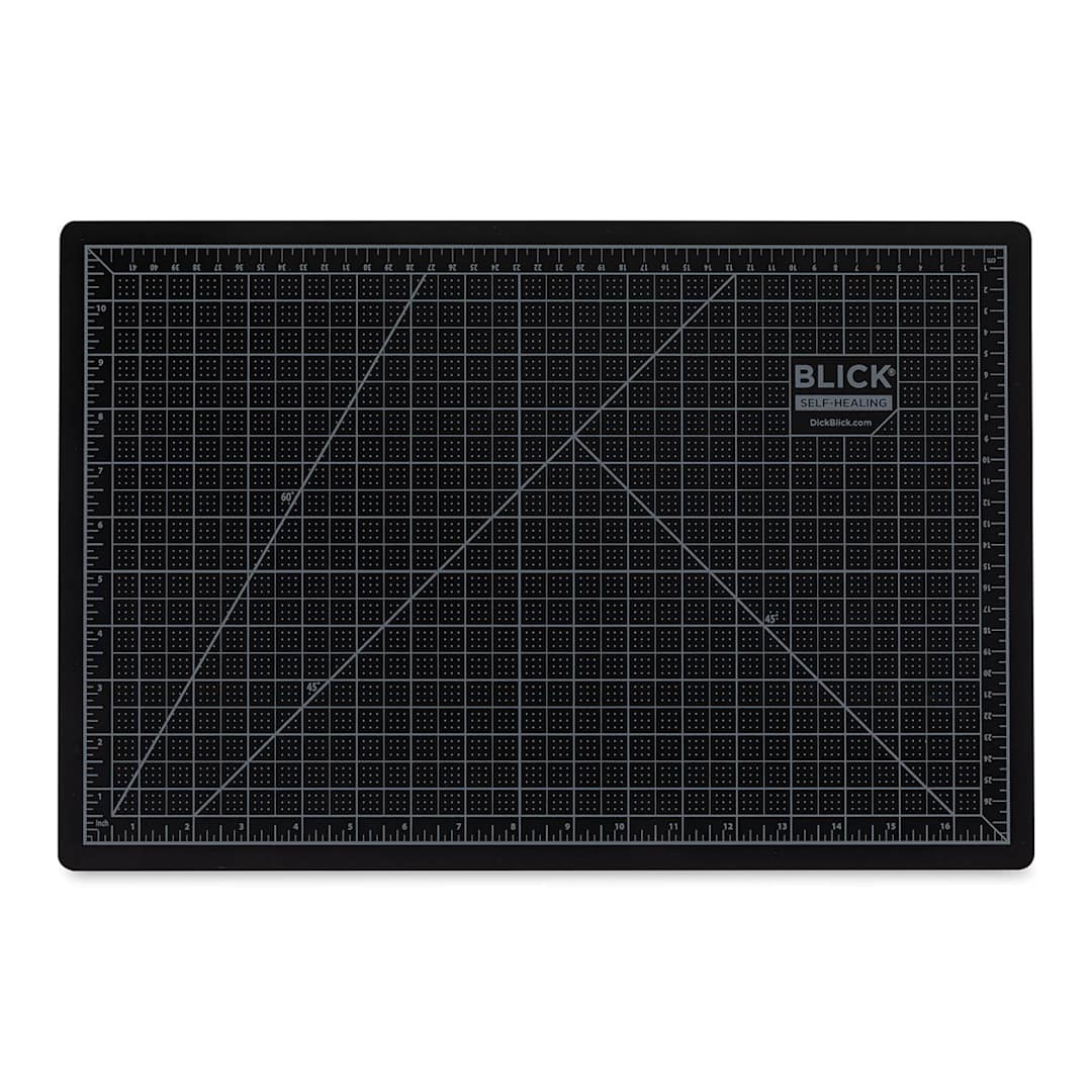 Open in modal - Blick Cutting Mat - Gray/Black, 12'' x 18'' (Black side)