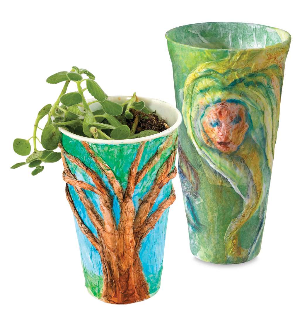 Open in modal - upcycled tissue vases
