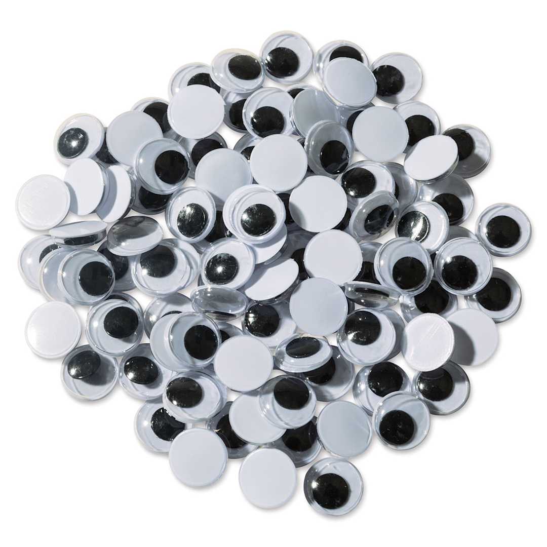 Open in modal - Creativity Street Wiggle Eyes - Black, 10 mm, Round, Package of 100