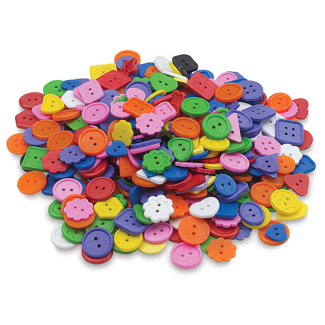 Open in modal - Roylco Bright Buttons - Loose pile of hundreds of buttons