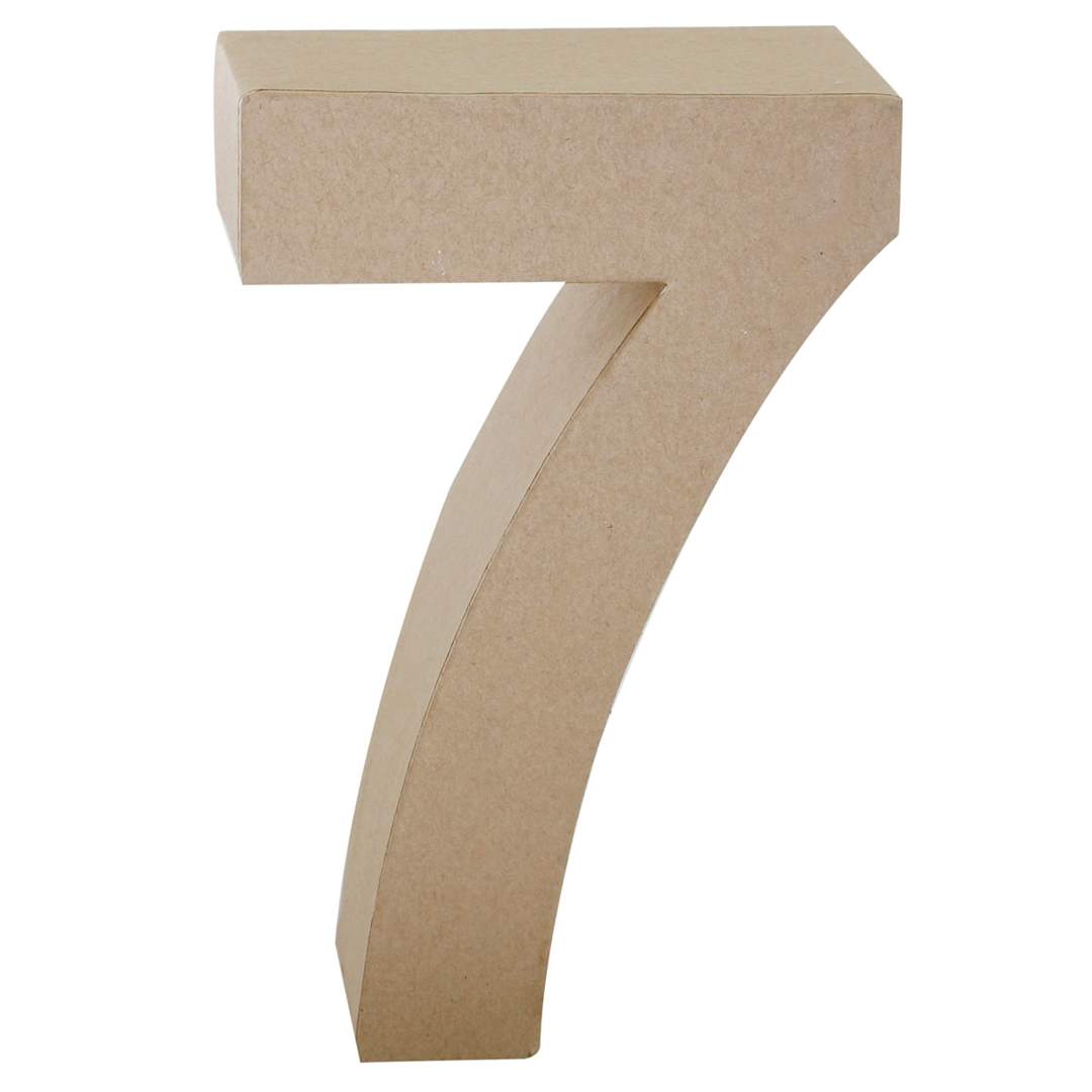 Open in modal - Papier Mache Number 7