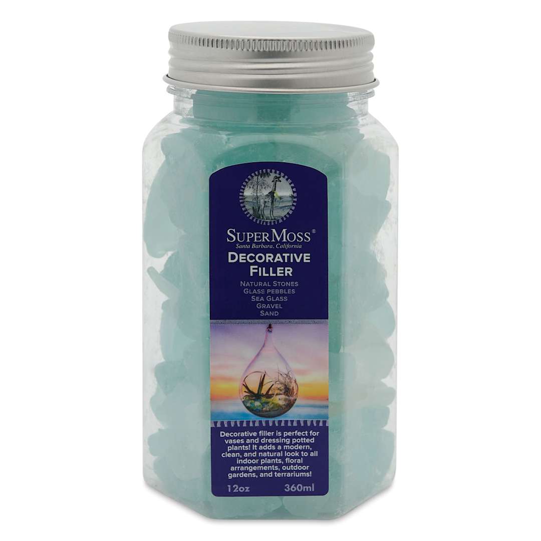 Open in modal - SuperMoss Sea Glass - Cold Blue, 12 oz, front of jar