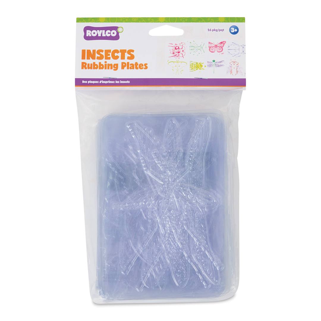 Open in modal - Roylco Rubbing Plates - Insects, Set of 16, front of the packaging