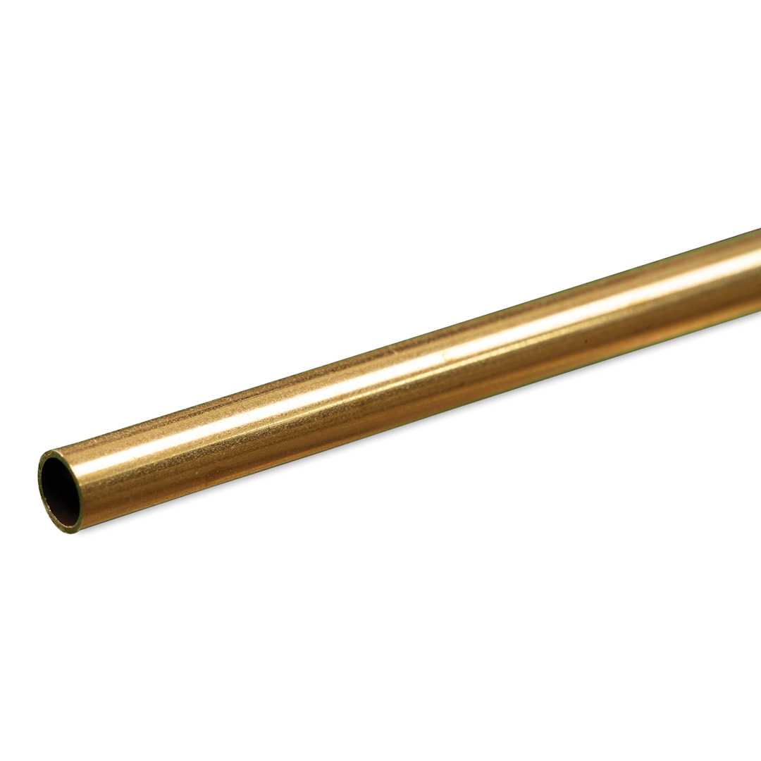 Open in modal - K&S Metal Tubing - Brass, Round, 3/16" Diameter, 12"