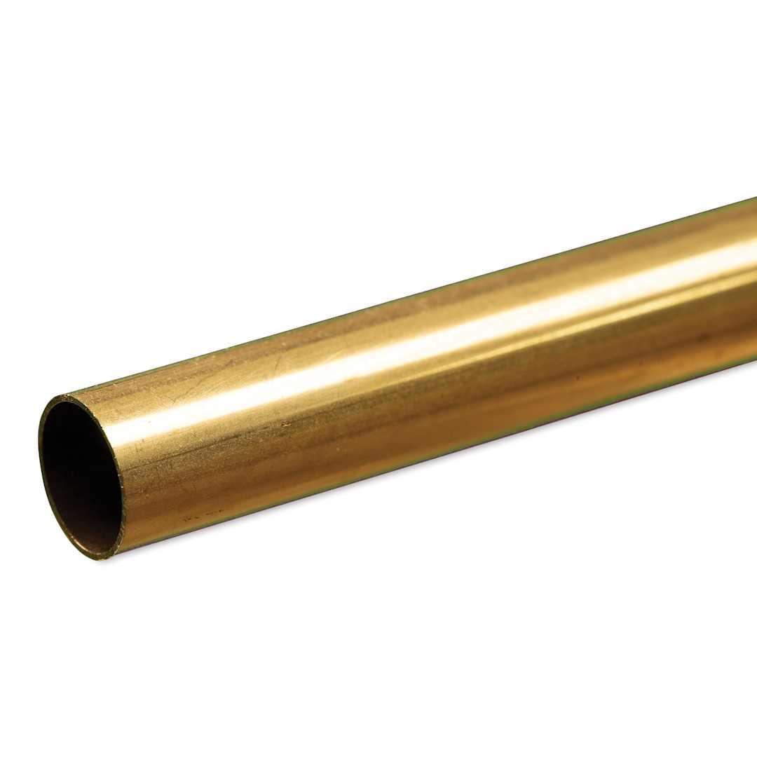 Open in modal - K&S Metal Tubing - Brass, Round, 3/8" Diameter, 12"