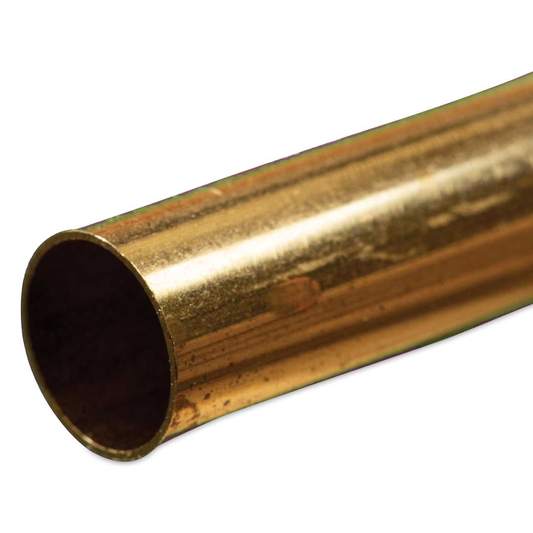 Open in modal - K&S Metal Tubing - Brass, Round, 7/16" Diameter, 12"
