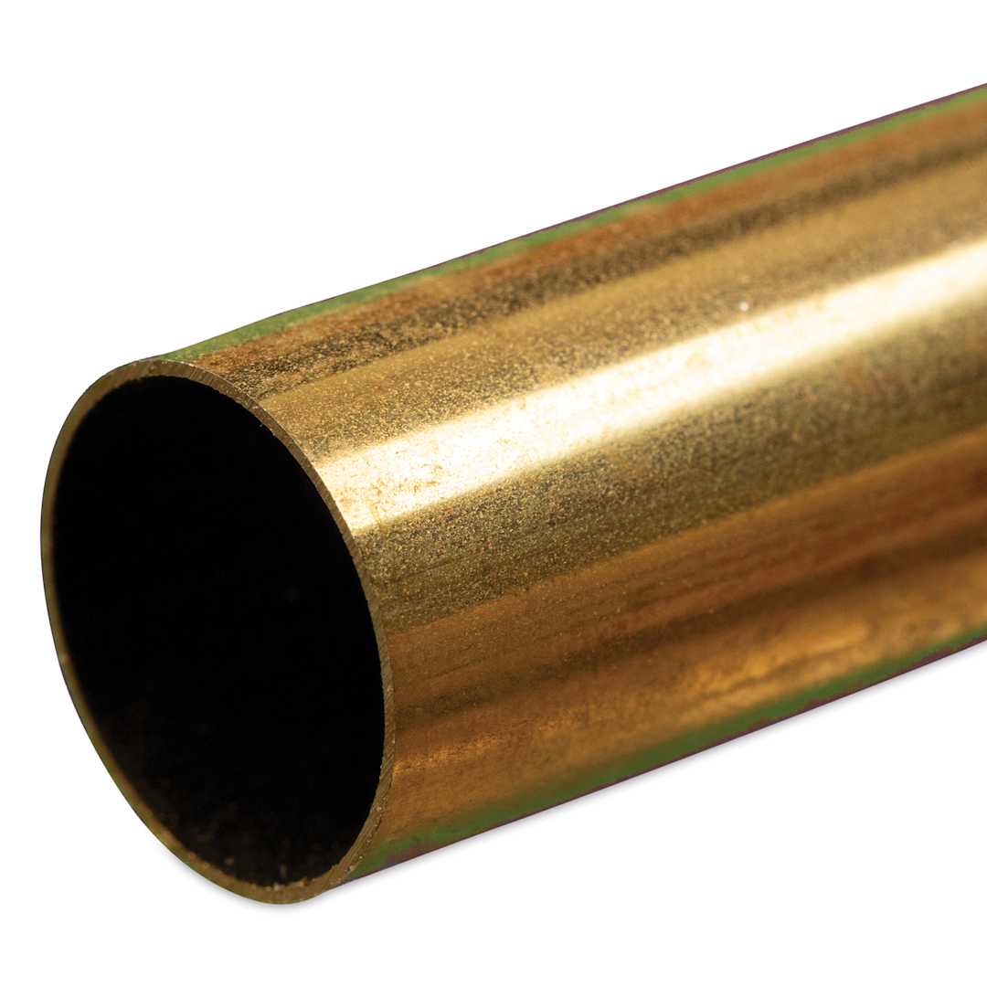 Open in modal - K&S Metal Tubing - Brass, Round, 9/16" Diameter, 12"