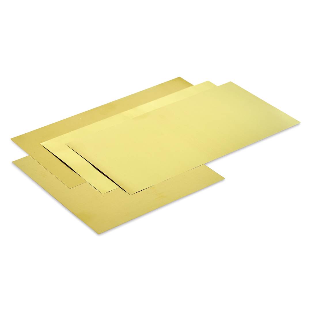 Open in modal - K&S Metal Sheets - Brass, Assortment, Pkg of 4