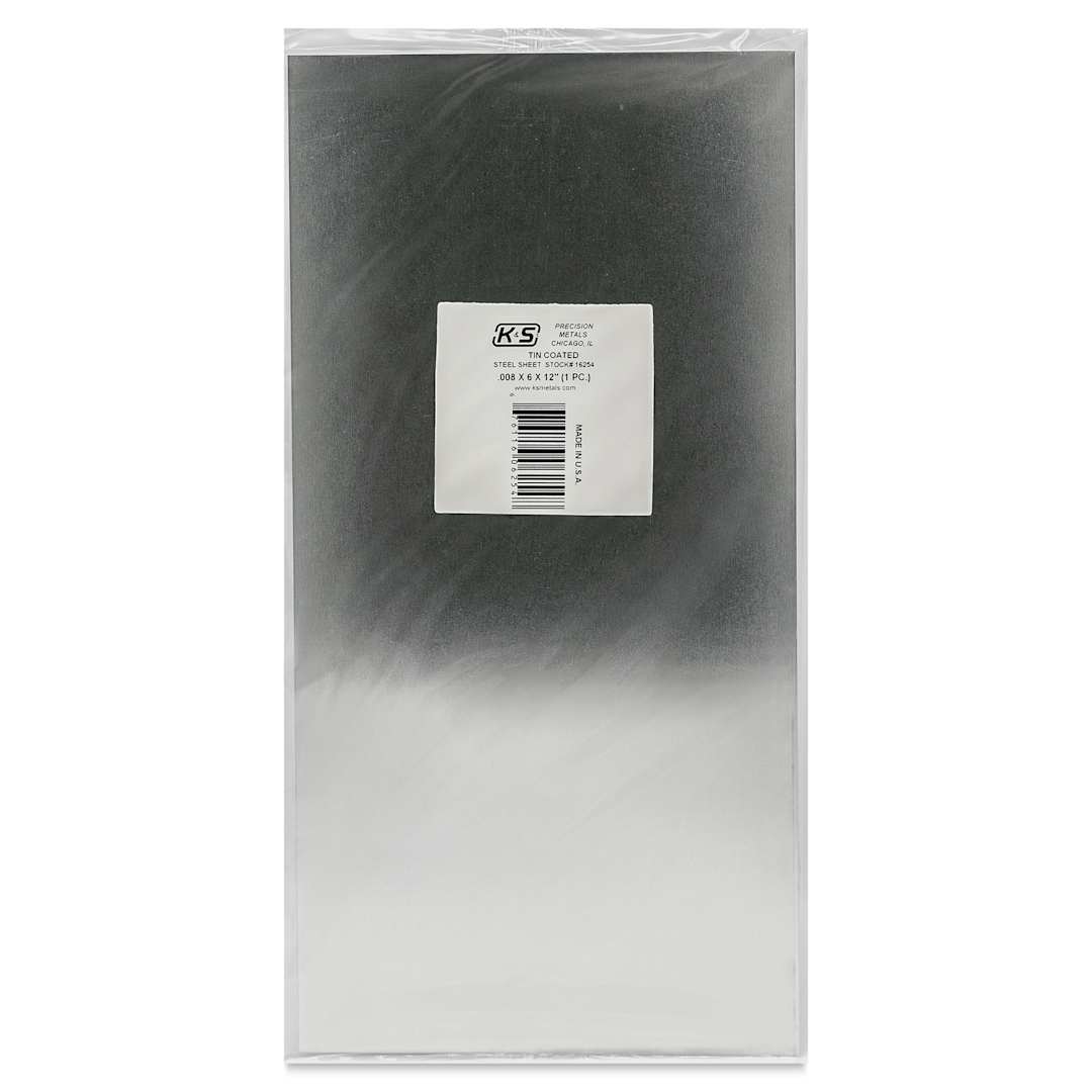 Open in modal - K&S Metal Sheet - Tin, 6" x 12", 0.008" Thick