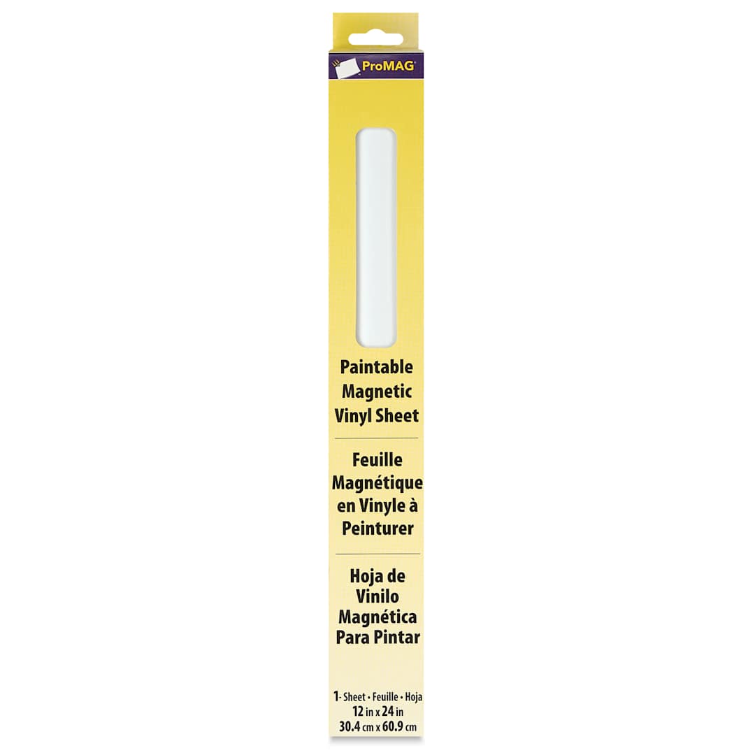 Open in modal - ProMag Paintable Magnetic Vinyl Sheet - 12" x 24" front of packaging