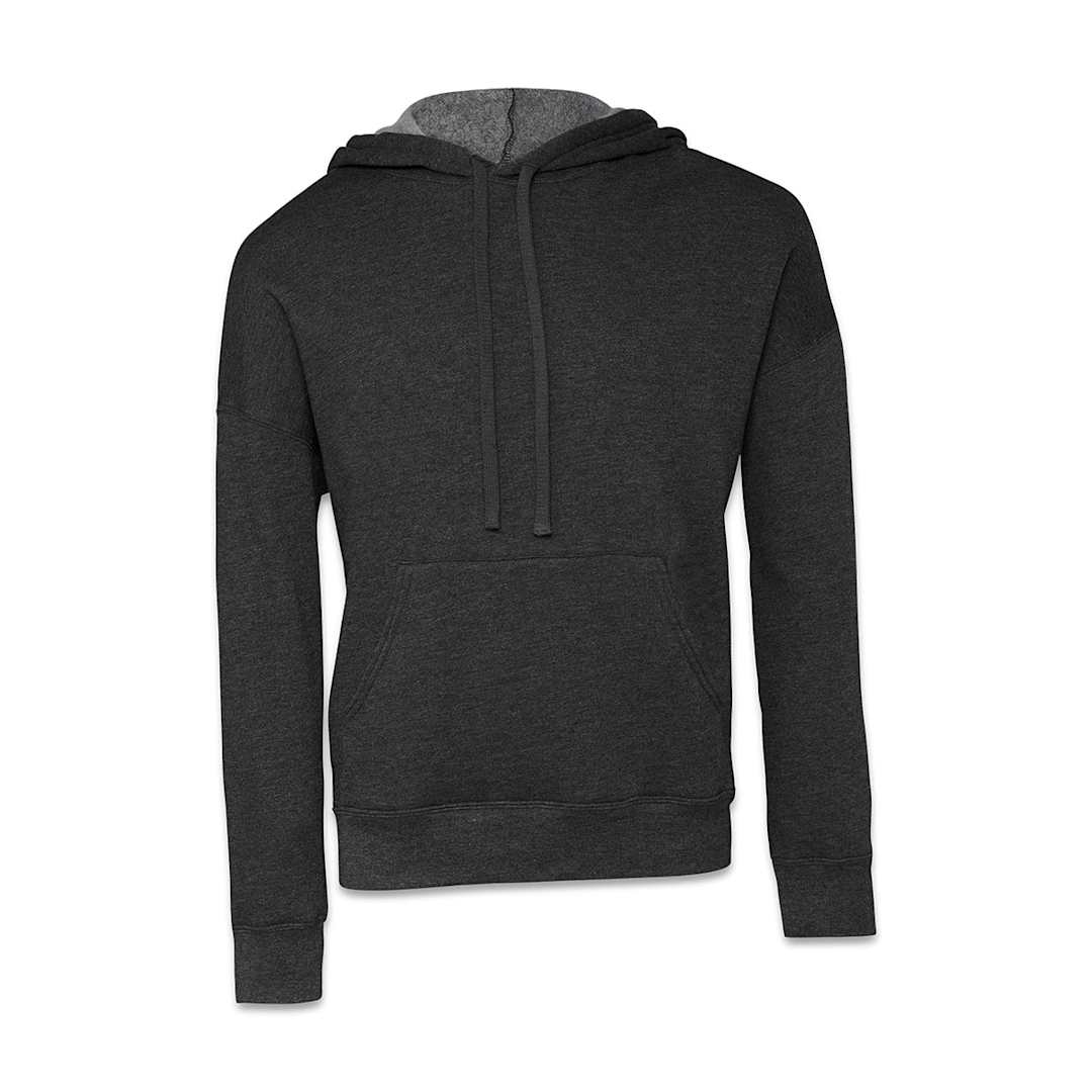 Open in modal - Bella + Canvas Unisex Hoodie Pullover - Dark Grey Heather, X-Small - front